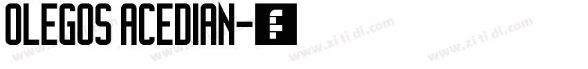 olegos acedian字体转换
